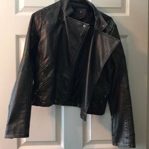 XXI Grey Faux Leather Jacket